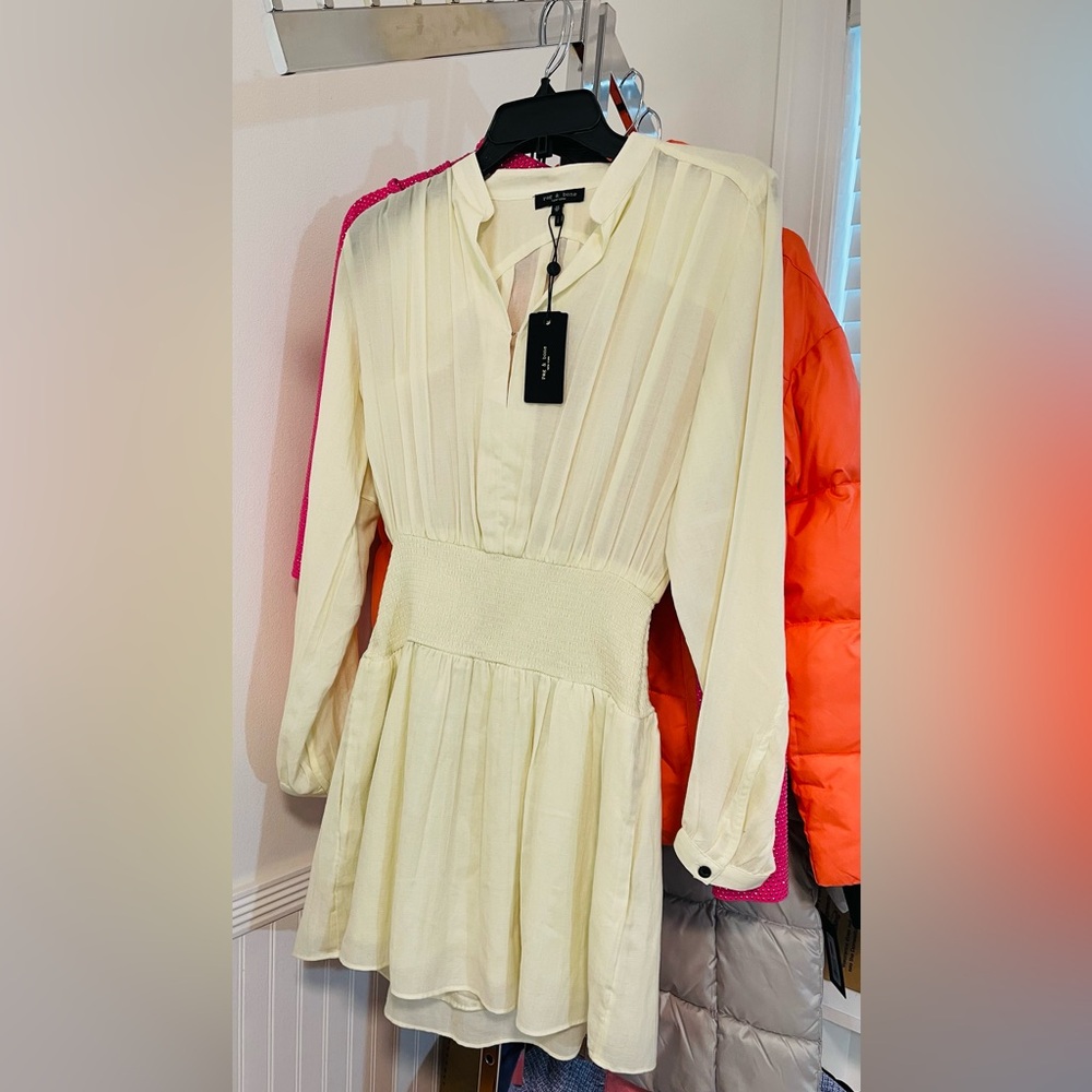 Rag & Bone Cream dress size XS new with tag - Picture 6 of 6